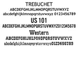 USDOT, MC, CA, KYU Number Decal Sticker (Set of 2)