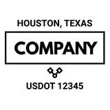 truck door decal with USDOT